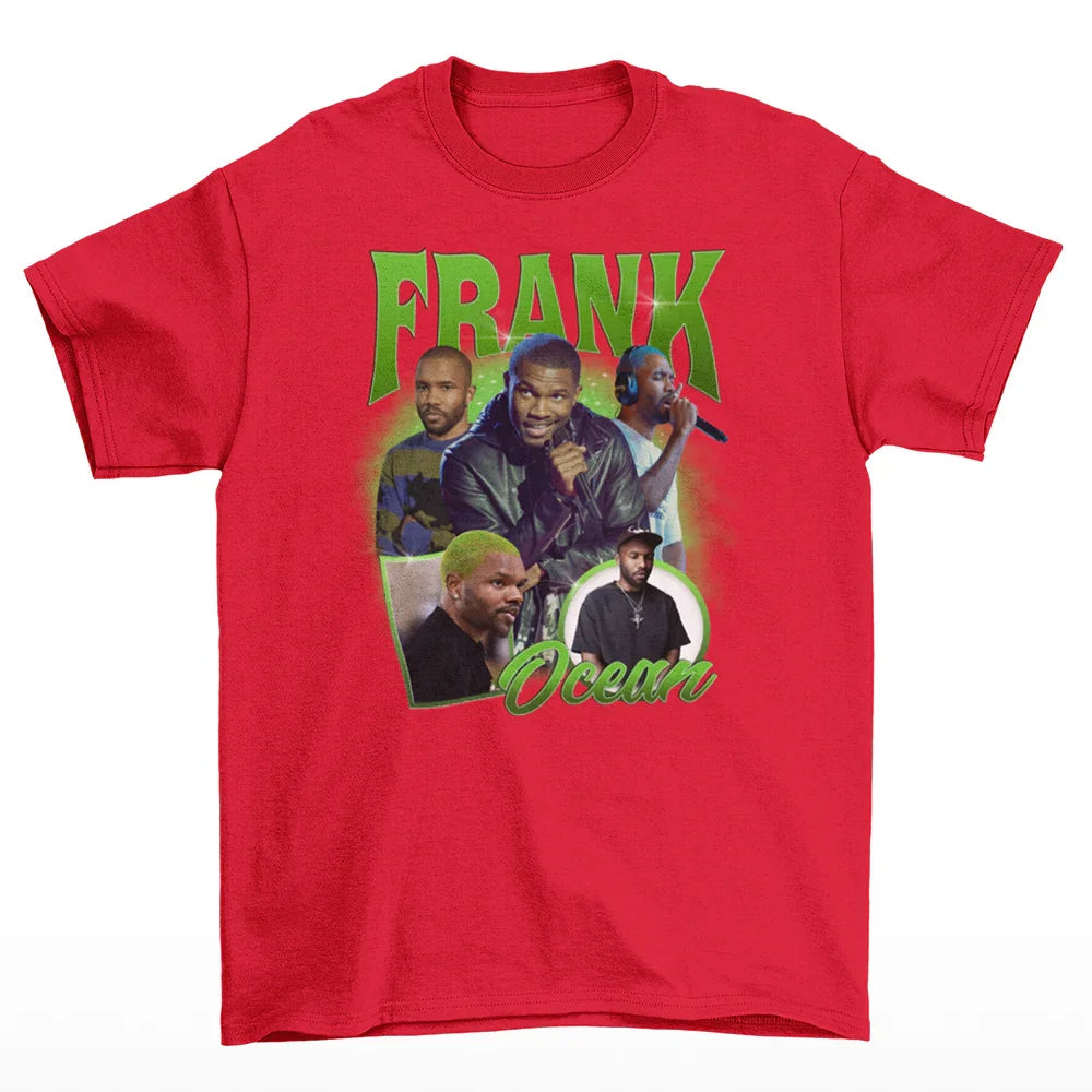 Camiseta Básica Frank Ocean Collab- vermelho