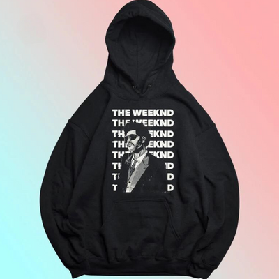 Moletom Canguru The Weeknd Vintage - preto