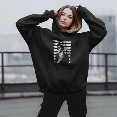 Moletom Canguru The Weeknd Vintage - preto