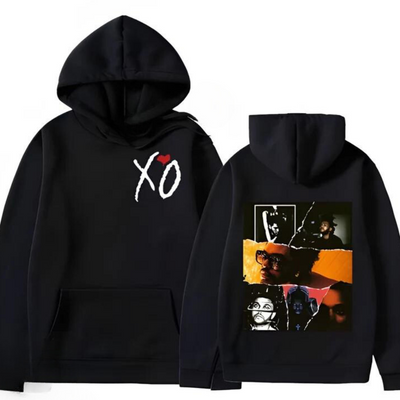 Moletom Canguru The Weeknd XO - preto