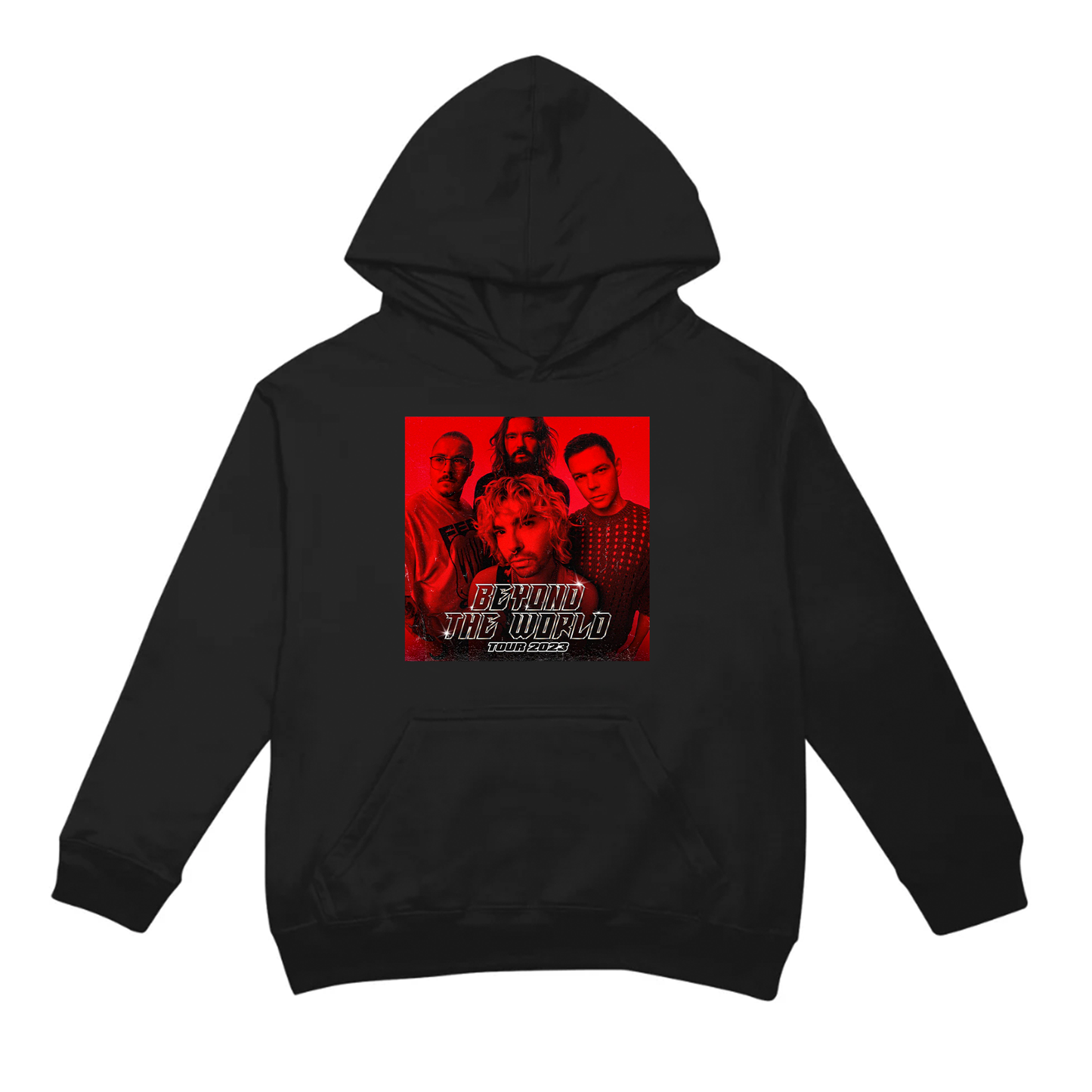 Moletom Canguru Tokio Hotel Photo Red - preto
