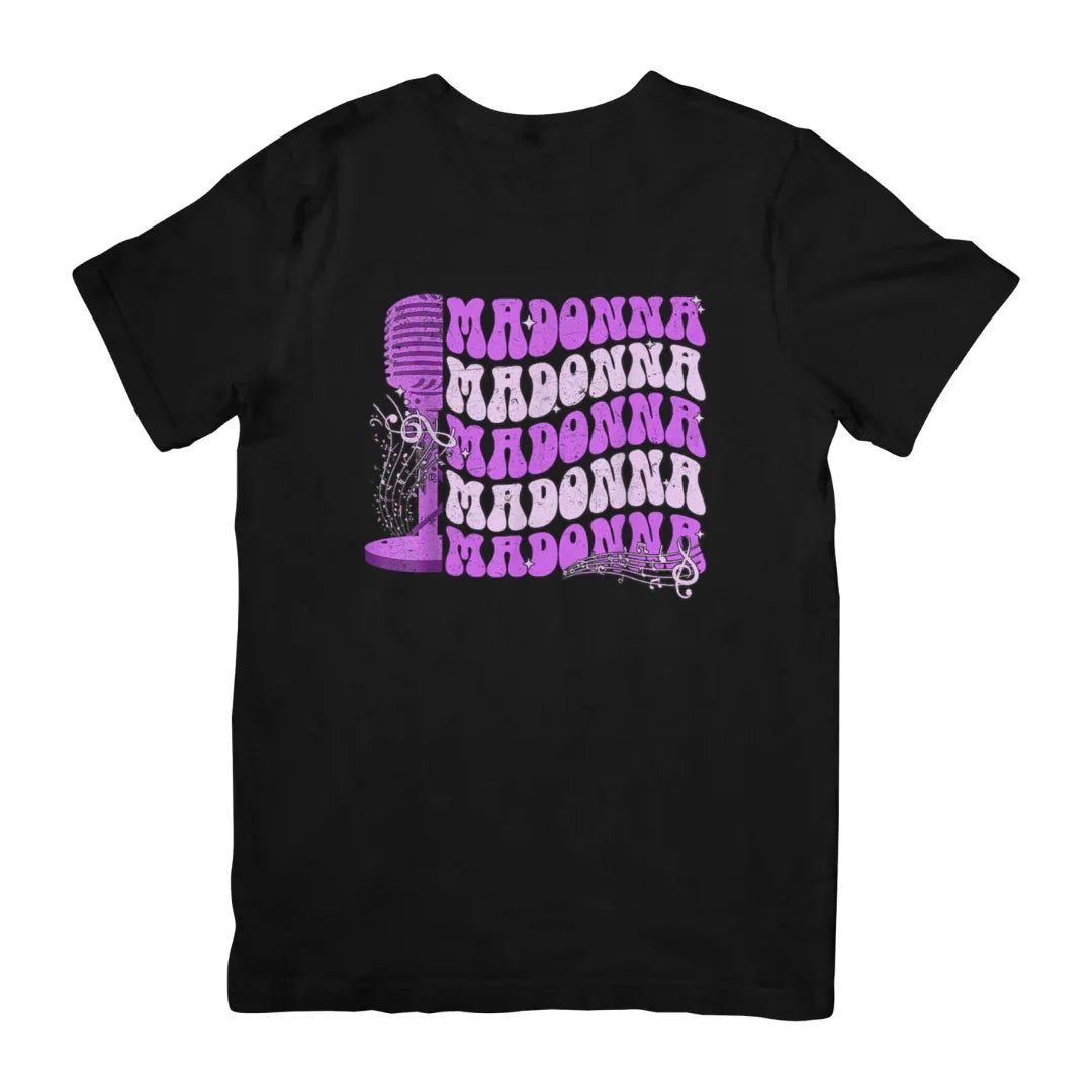Camiseta Básica Madonna Name Preto