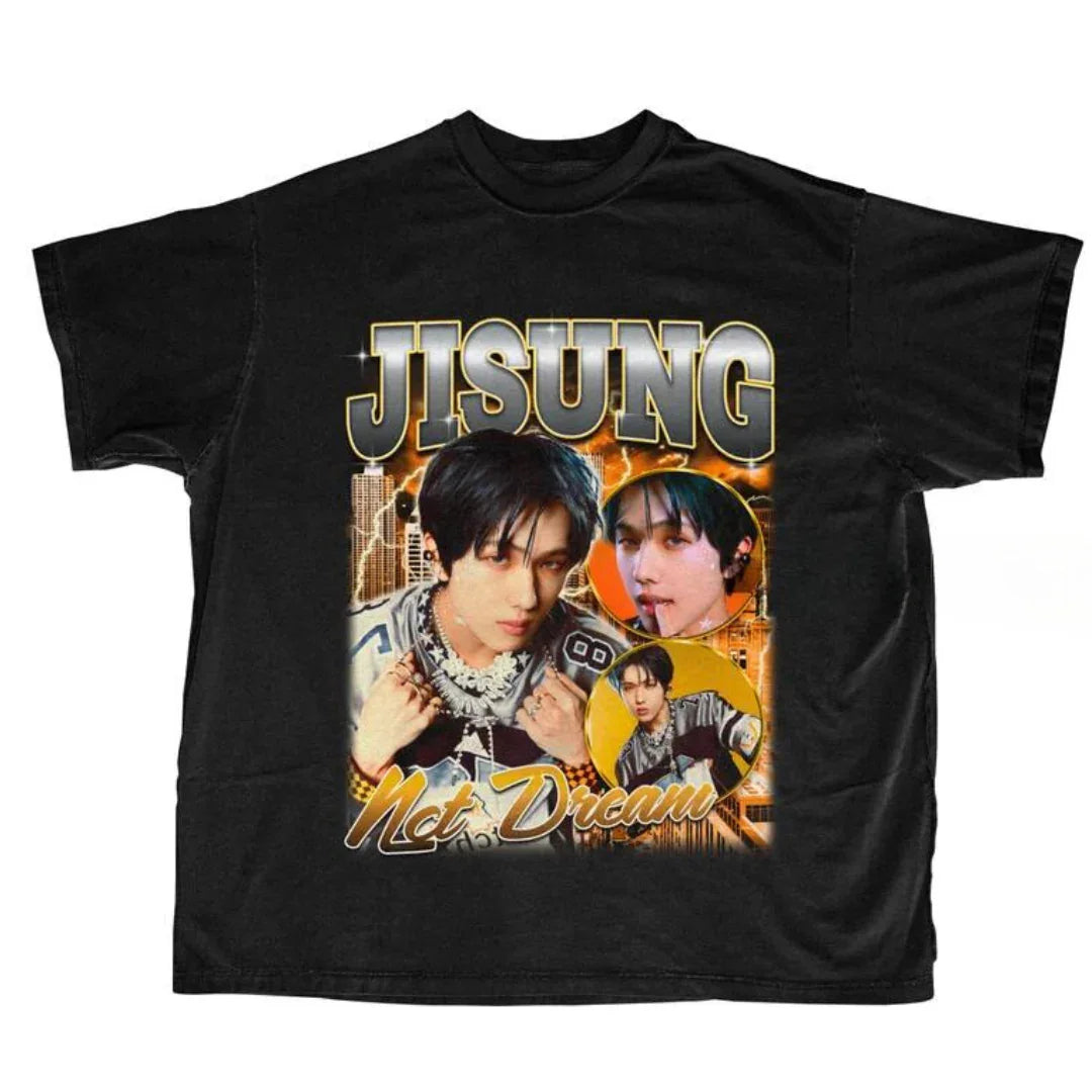 Camiseta Básica NCT Dream Jisung - preto