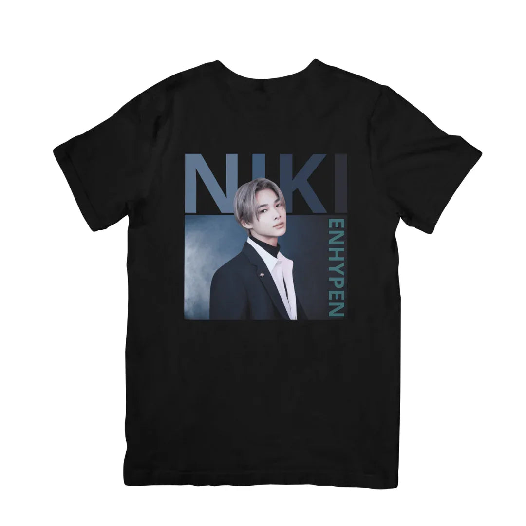Camiseta Básica Enhypen Niki - preto