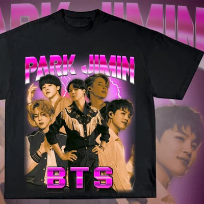Camiseta Básica BTS Park Jimin-PRETO