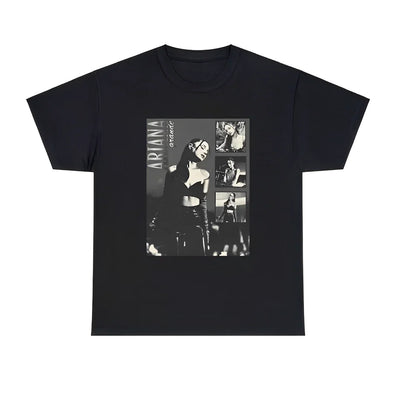 Camiseta Básica Ariana Grande Pop Aesthetic - Preto