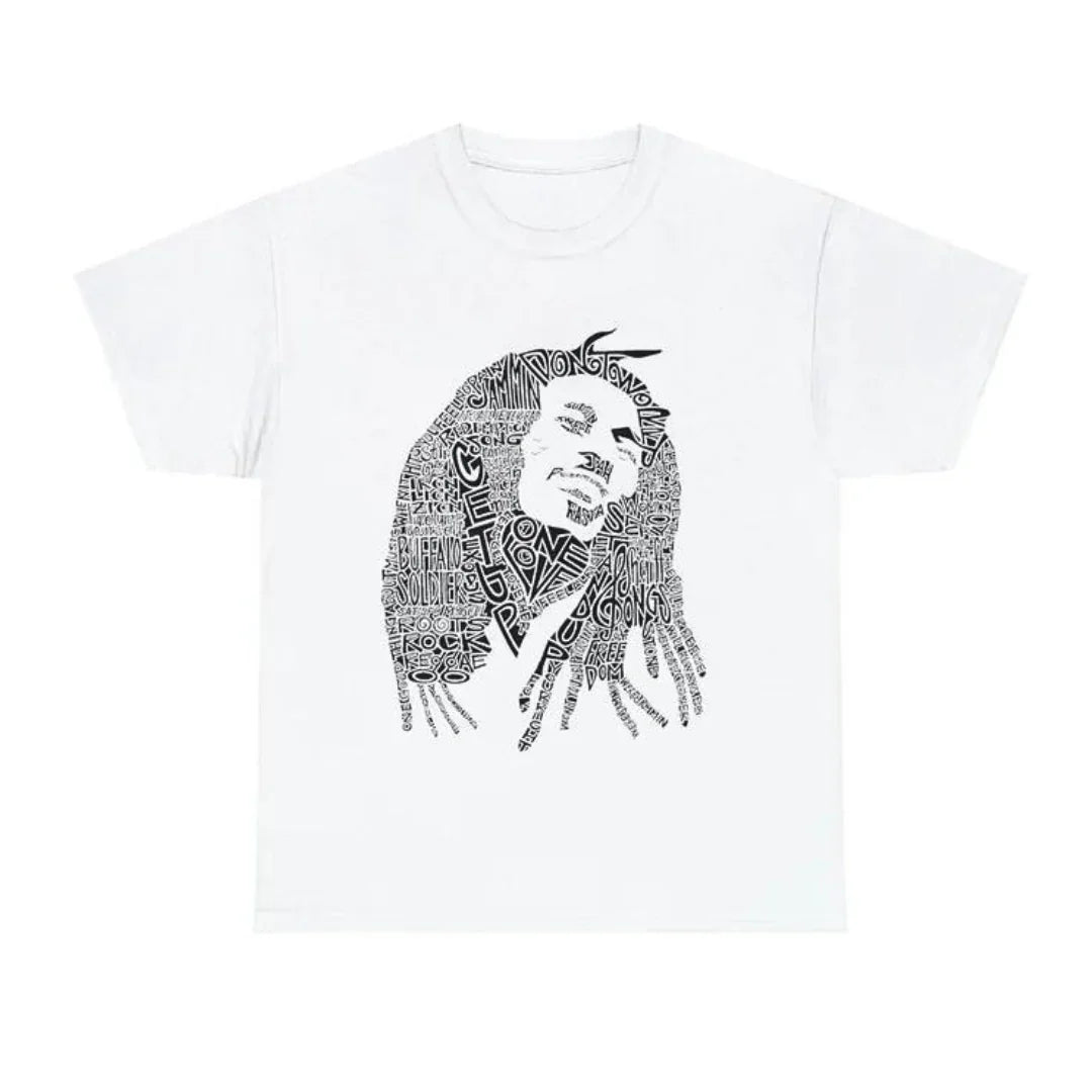 Camiseta Básica Bob Marley Retro