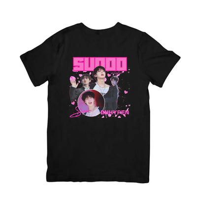 Camiseta Básica Enhypen Sunoo - preto