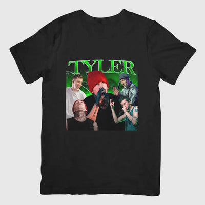 Camiseta Básica Twenty One Pilots Tyler Design Preto