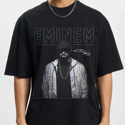 Camiseta Básica Eminem Vintage 90's-PRETO