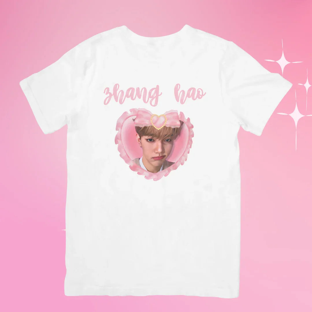 Camiseta Básica Zerobaseone Zhang Hao-BRANCO