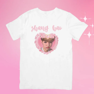 Camiseta Básica Zerobaseone Zhang Hao-BRANCO