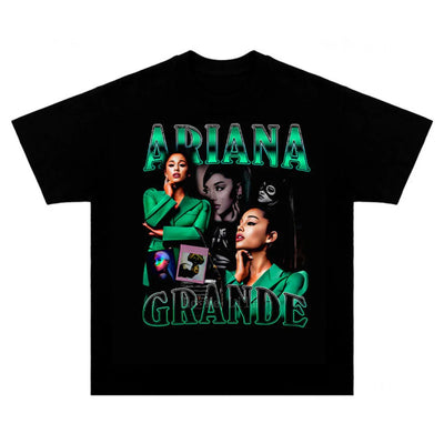 Camiseta Básica Ariana Grande Green Clothes - Preto