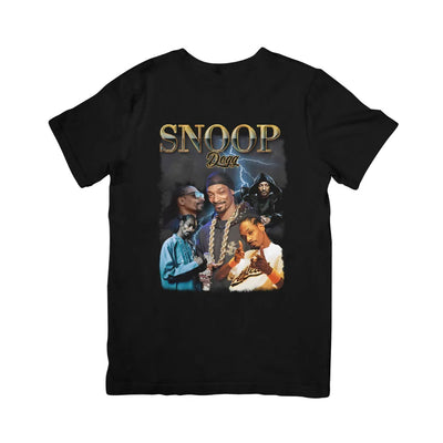 Camiseta Básica Snoop Dogg Aesthetic Preto