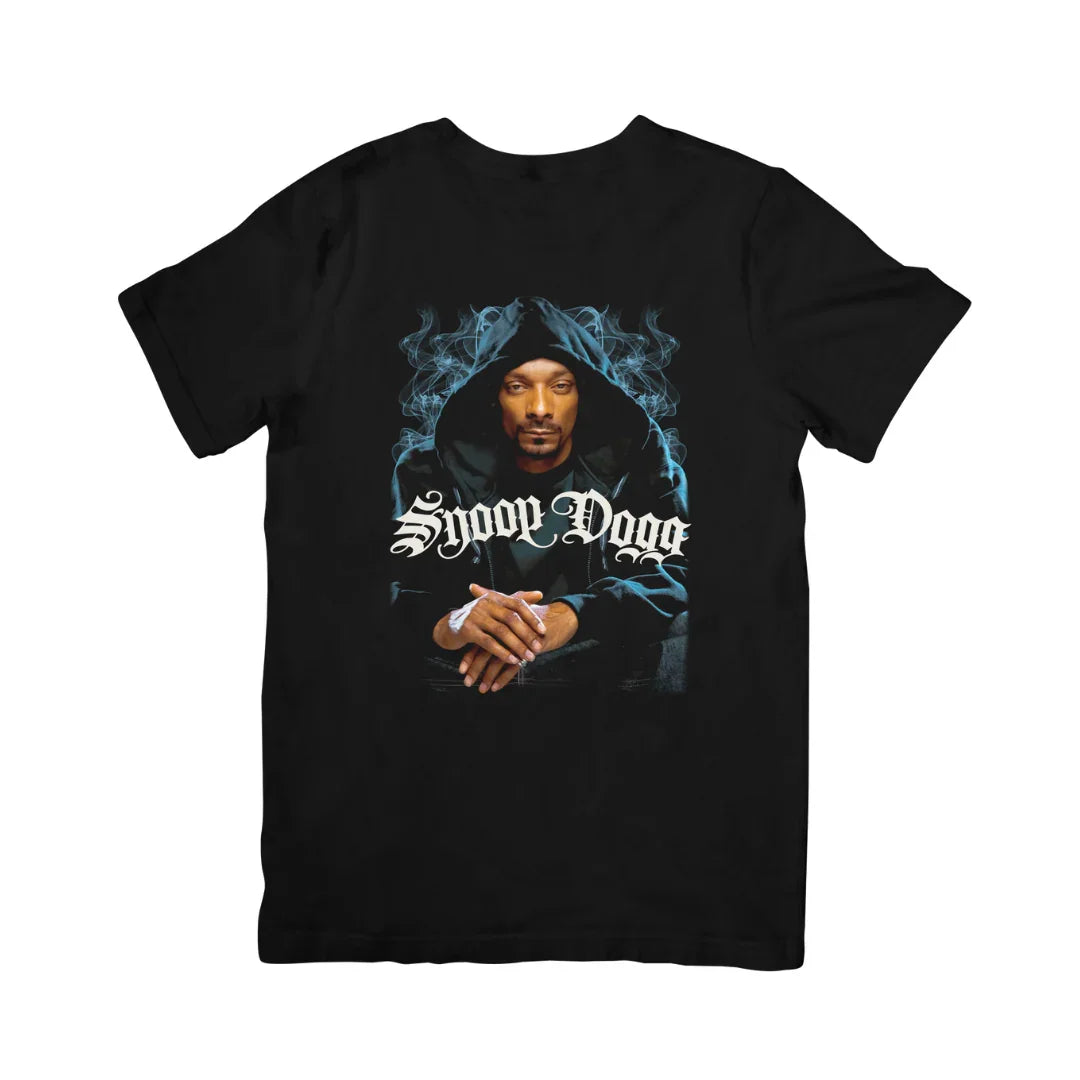 Camiseta Básica Snoop Dogg Aesthetic Graphic Preto