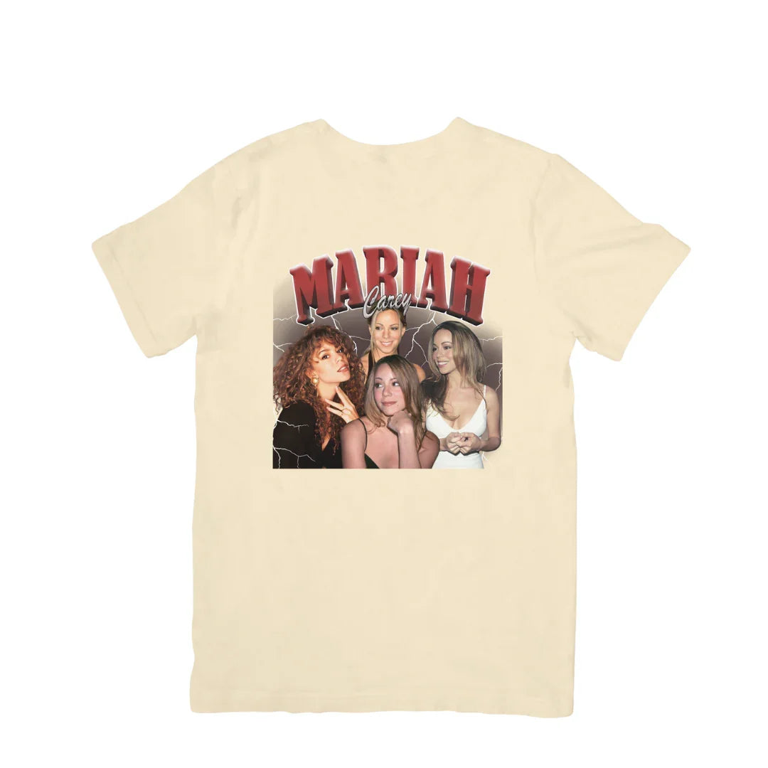 Camiseta Básica Mariah Carey Aesthetic Retro Pérola