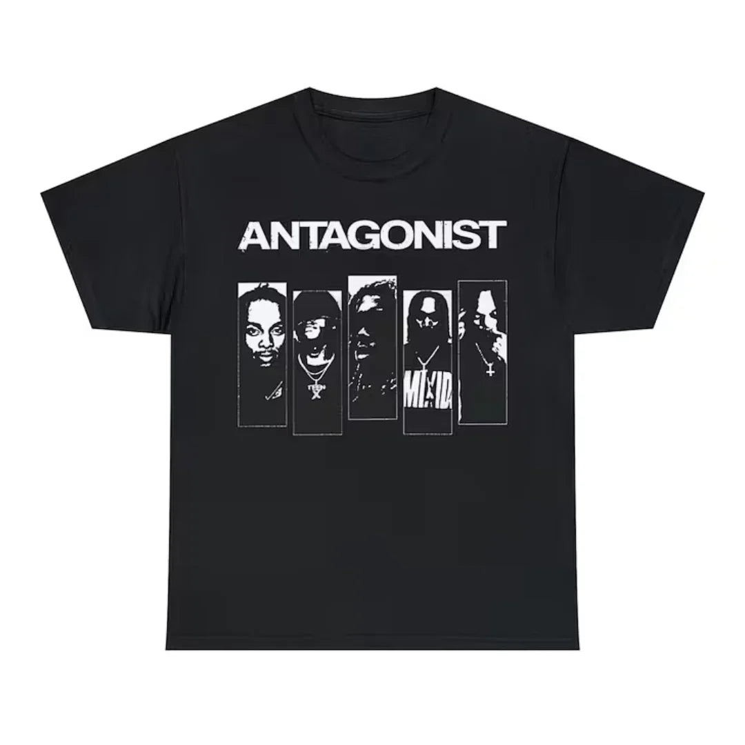 Camiseta Básica Playboi Carti Antagonist - PRETO