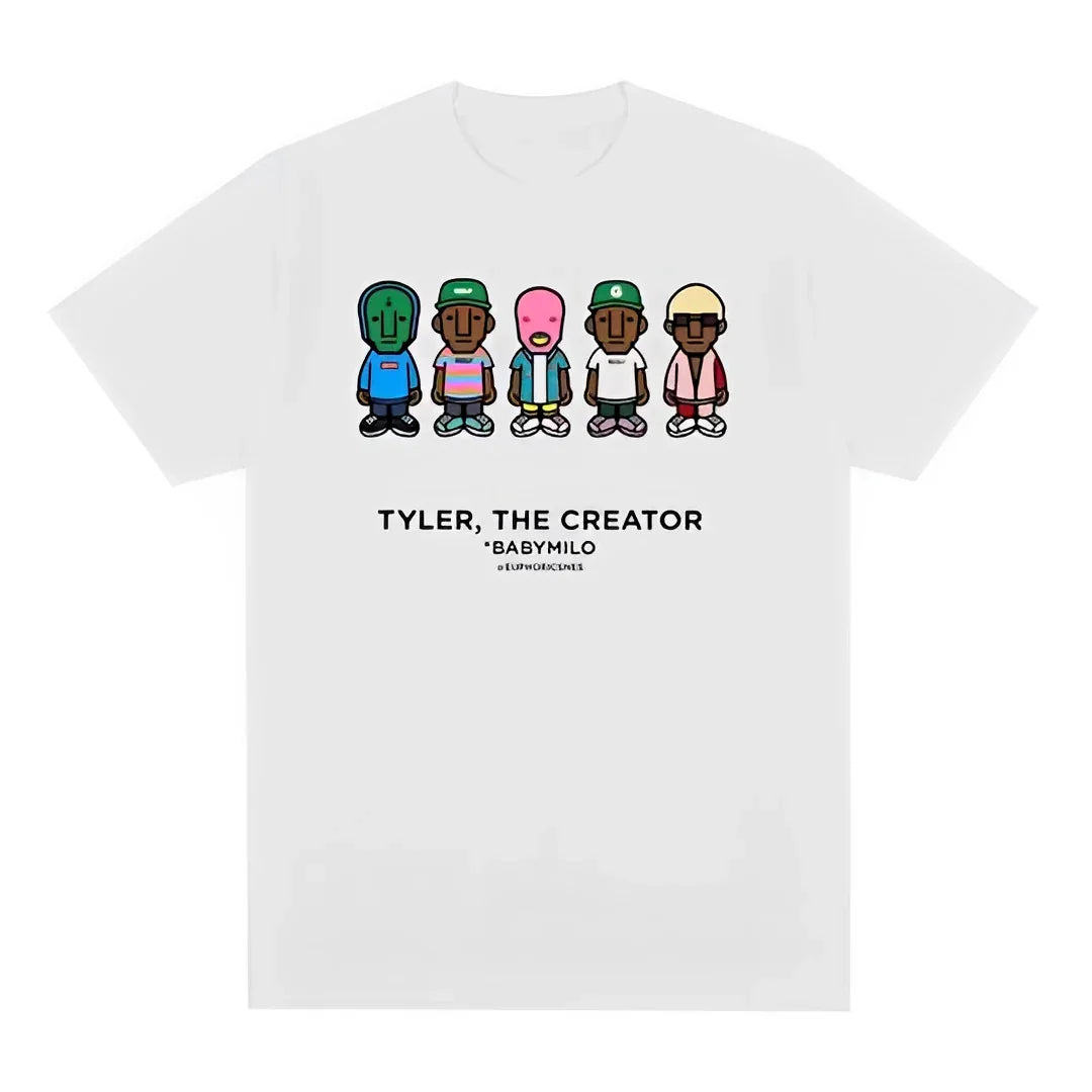 Camiseta Básica Tyler The Creator Babymilo-BRANCO
