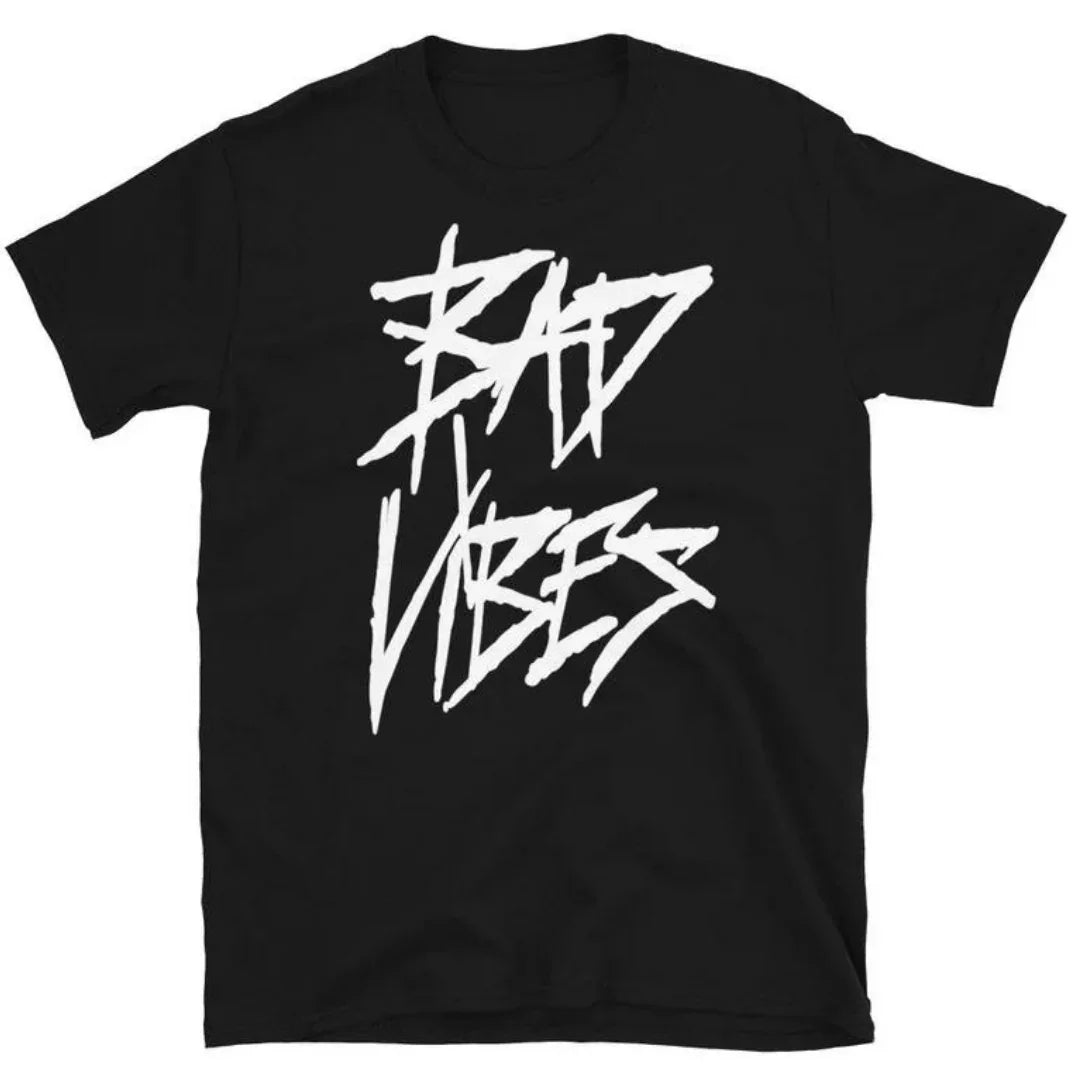Camiseta Básica Xxxtentacion Bad Vibes-PRETO