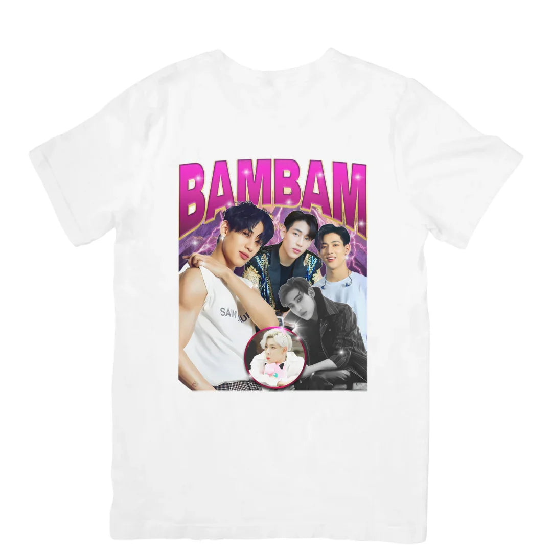 Camiseta Básica GOT7 Bambam - branco