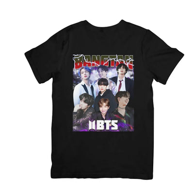 Camiseta Básica BTS Bangtan Members-PRETO