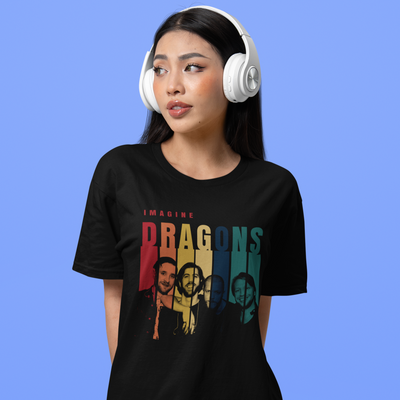 Camiseta Básica Imagine Dragons Graphic