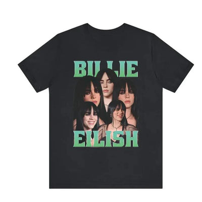 Camiseta Básica Billie Eilish Collab Aesthetic - Preto