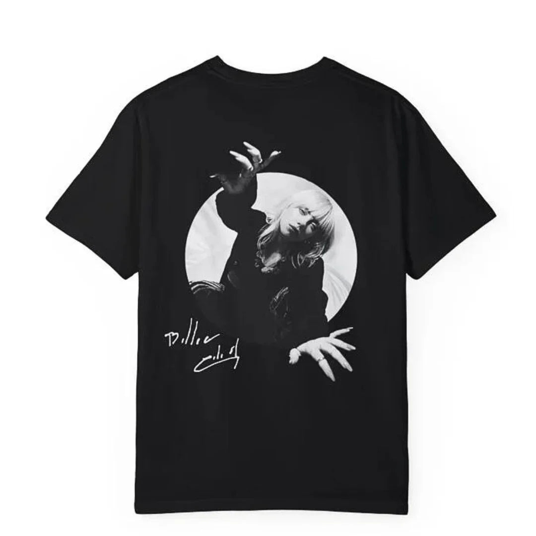Camiseta Básica Billie Eilish Photo - Preto