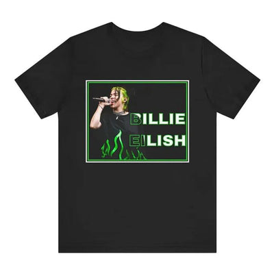 Camiseta Básica Billie Eilish Aesthetic - Preto