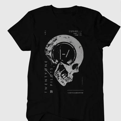 Camiseta Básica Twenty One Pilots Blurryface Vintage Preto