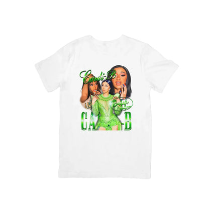 Camiseta Básica Cardi B Boclak Yellow Branco