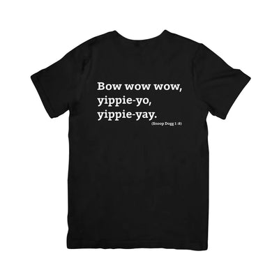 Camiseta Básica Snoop Dogg Bom Wow Wow Preto