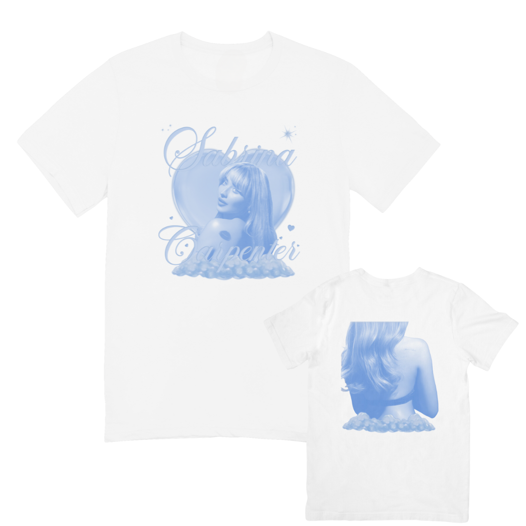 Camiseta Básica Sabrina Carpenter New Album-BRANCO