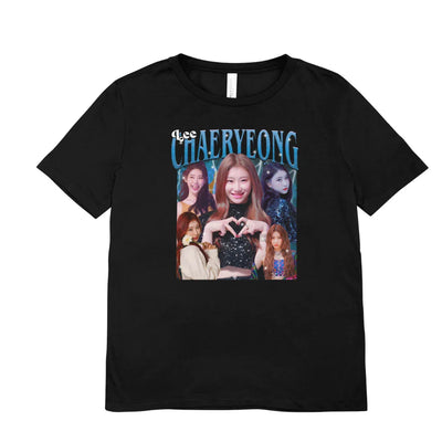 Camiseta Básica Itzy Chaeryeong Collab - preto