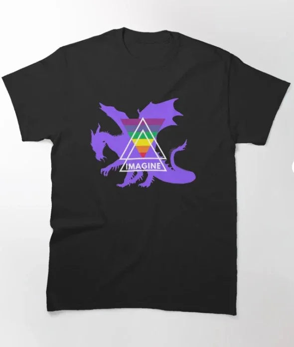 Camiseta Básica Imagine Dragons Classic Graphic-PRETO