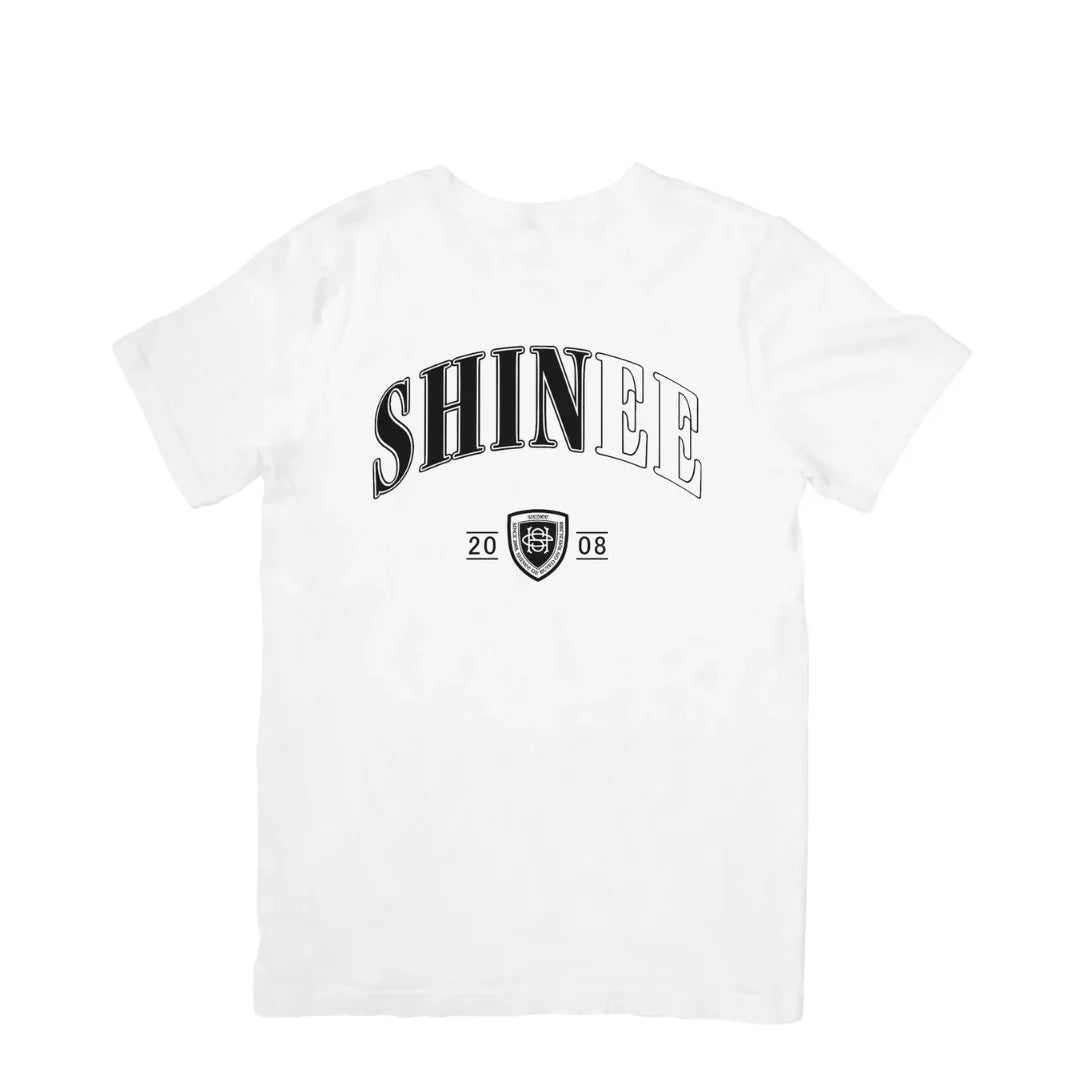 Camiseta Básica Shinee College - branco