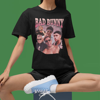 Camiseta Básica Bad Bunny Rapper