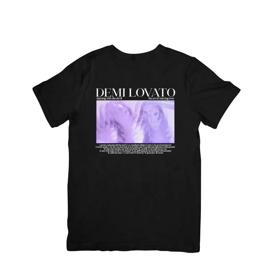 Camiseta Básica Demi Lovato D.W.T.D Preto