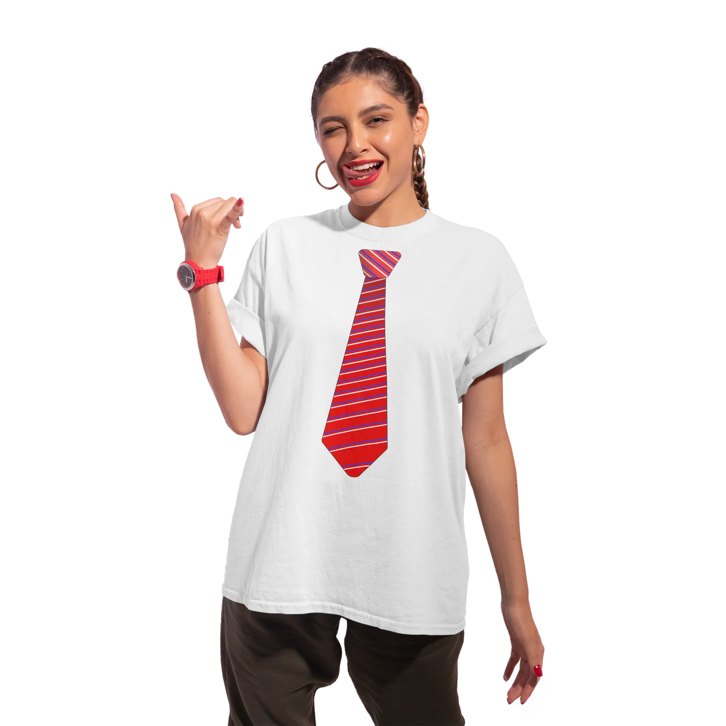 Camiseta Básica Gravata listrada RBD Rebelde
