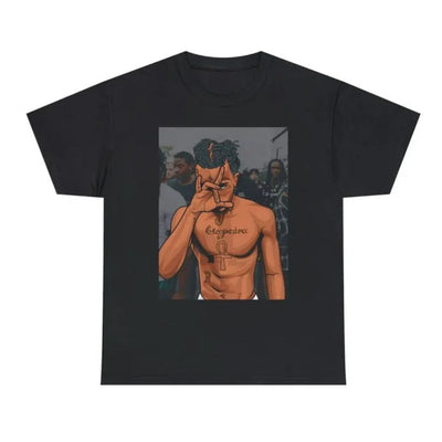 Camiseta Básica Xxxtentacion Design-PRETO