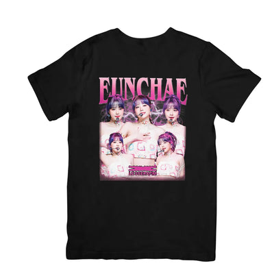 Camiseta Básica Le Sserafim Eunchae - preto