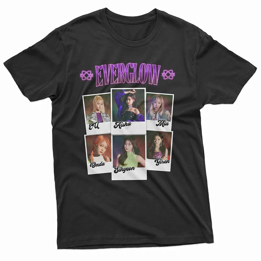 Camiseta Básica Everglow Collage - preto