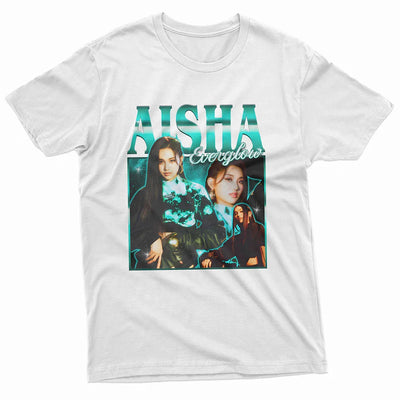Camiseta Básica Everglow Aisha Graphic - branco