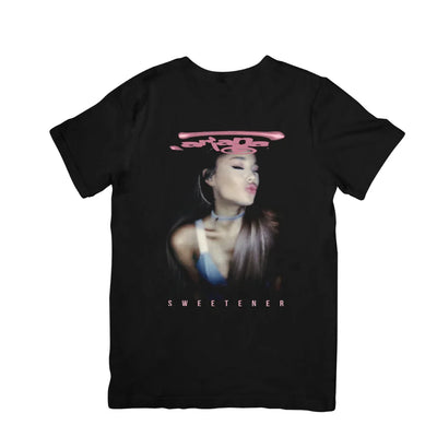 Camiseta Básica Ariana Grande Sweetener - Preto
