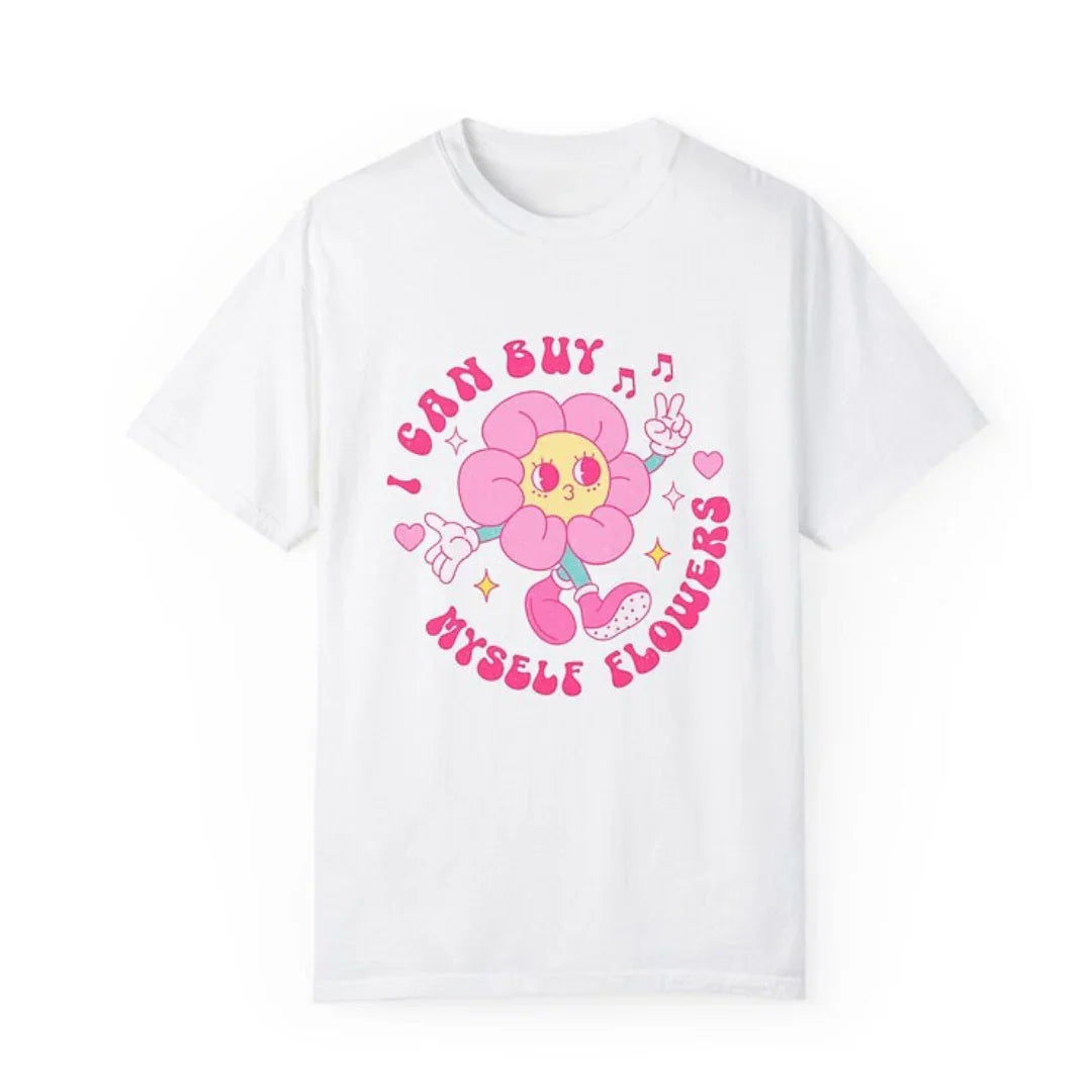 Camiseta Básica Miley Cyrus Flowers