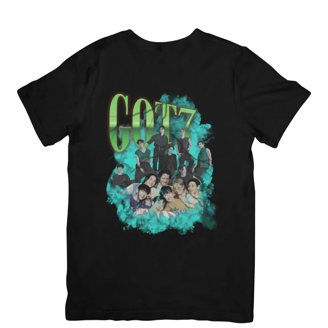 Camiseta Básica GOT7 Group Graphic- preto