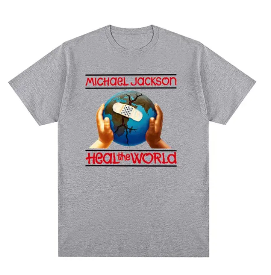 Camiseta Básica Michael Jackson Heal The World