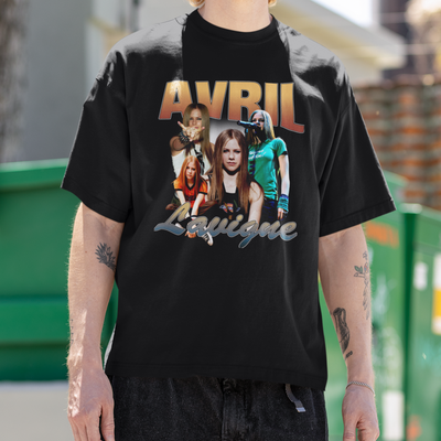 Camiseta Básica Avril Lavigne Vintage Retro