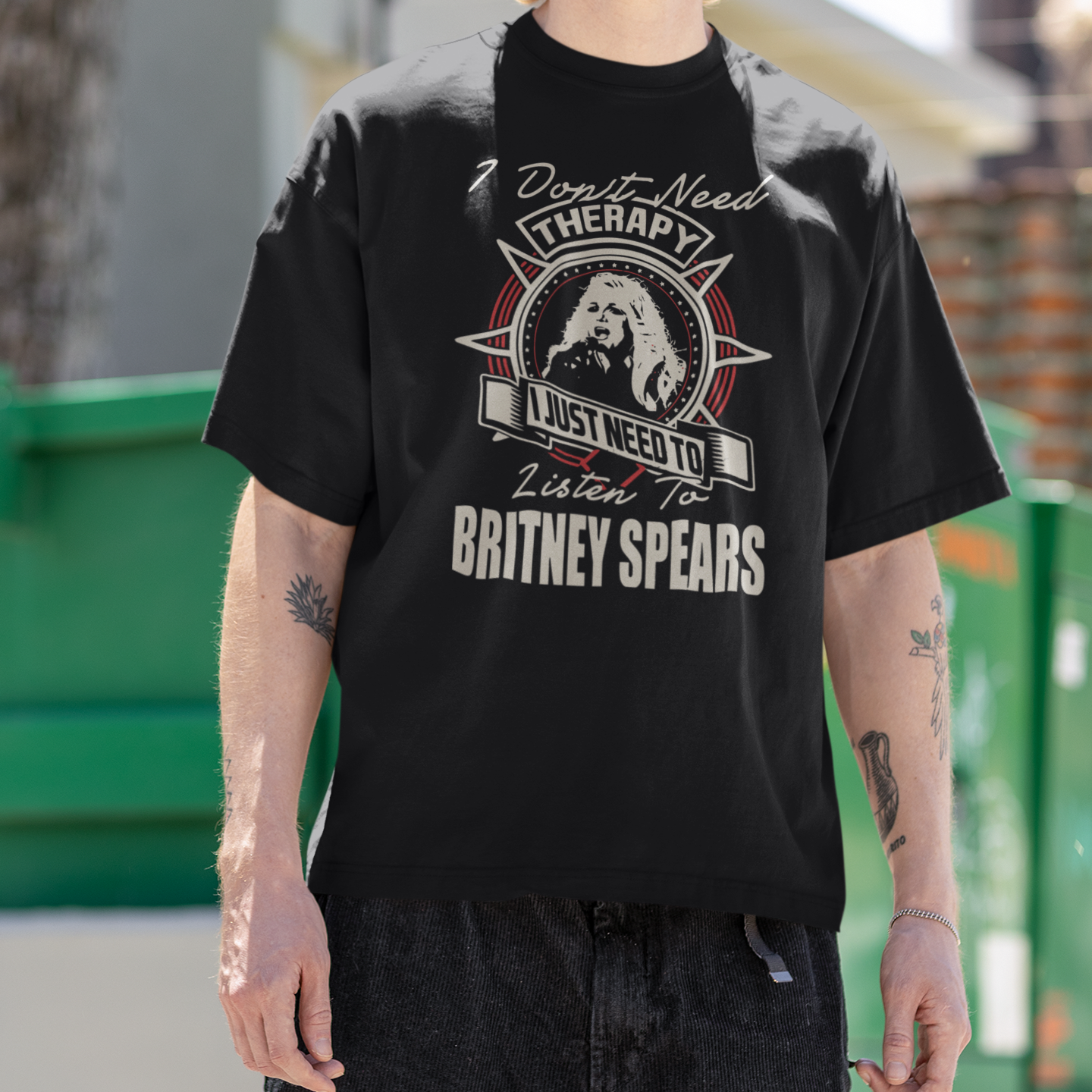 Camiseta Básica I Don't Need Therapy Britney Spears