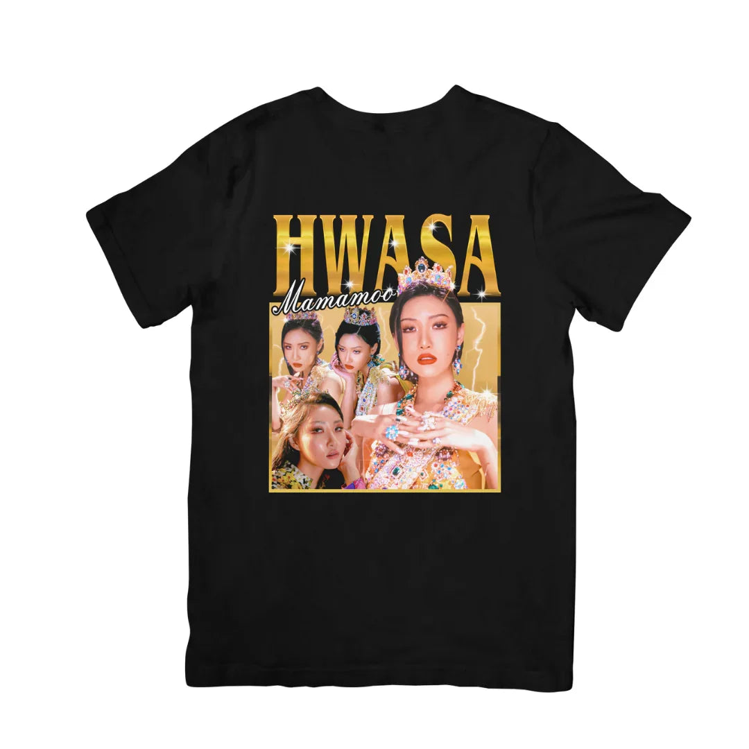 Camiseta Básica Mamamoo Hwasa - preto